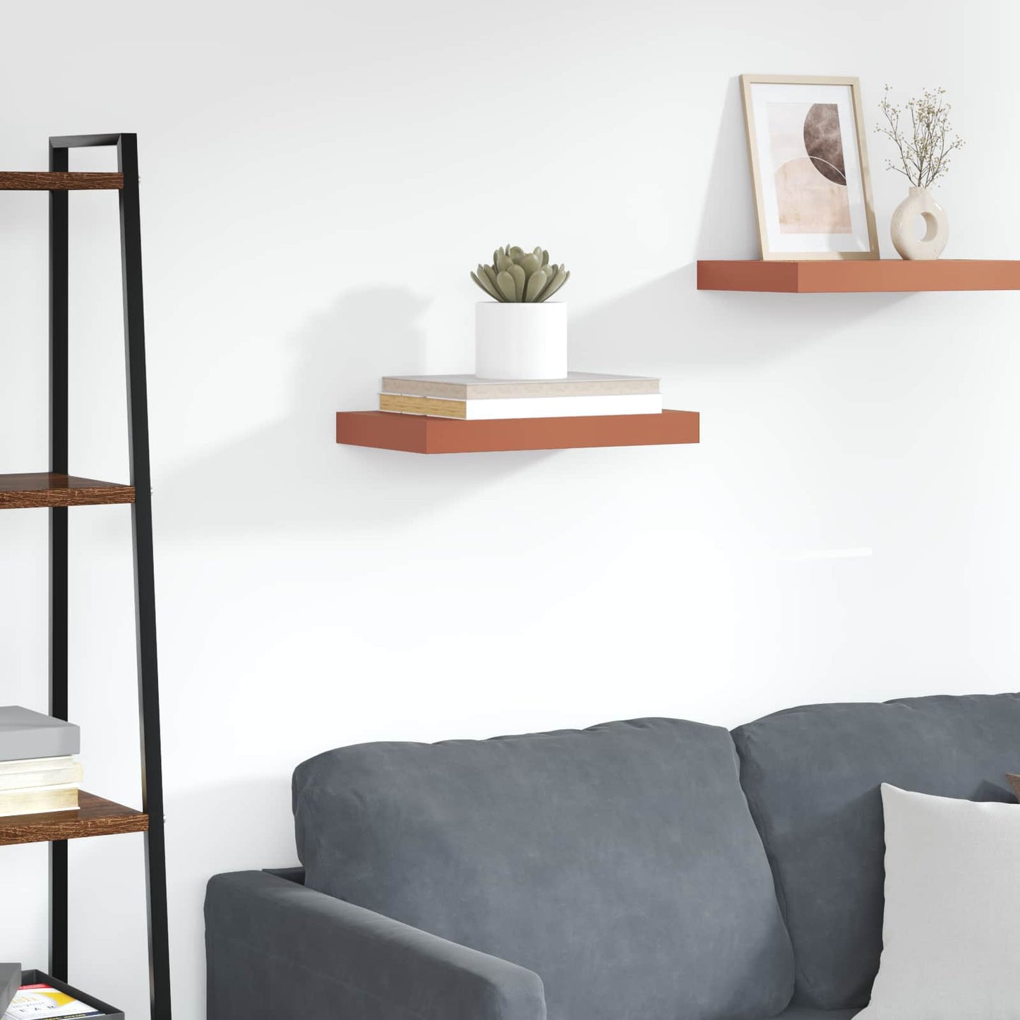 Wandregal Wandmontiert Rot 40 x 23,5 x 4 cm Holzwerkstoff