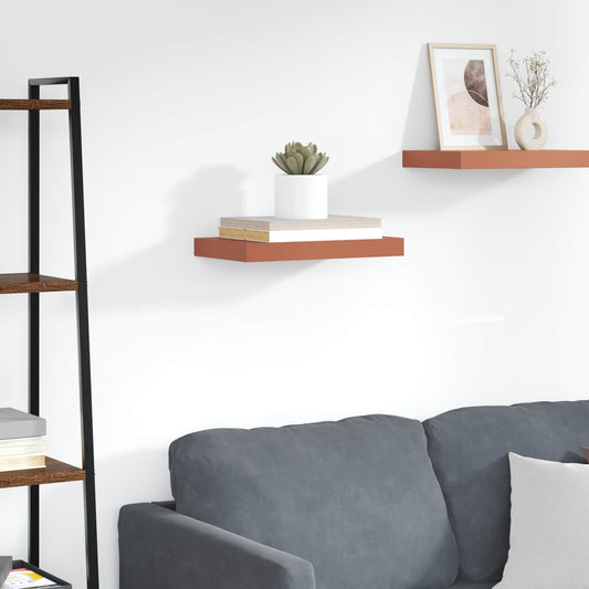 Wandregal Wandmontiert Rot 40 x 23,5 x 4 cm Holzwerkstoff