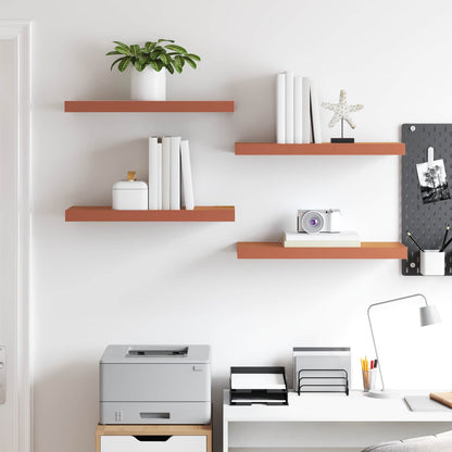 Wandregal Wandmontiert 4 pcs Rot 50 x 23 x 4 cm Holzwerkstoff