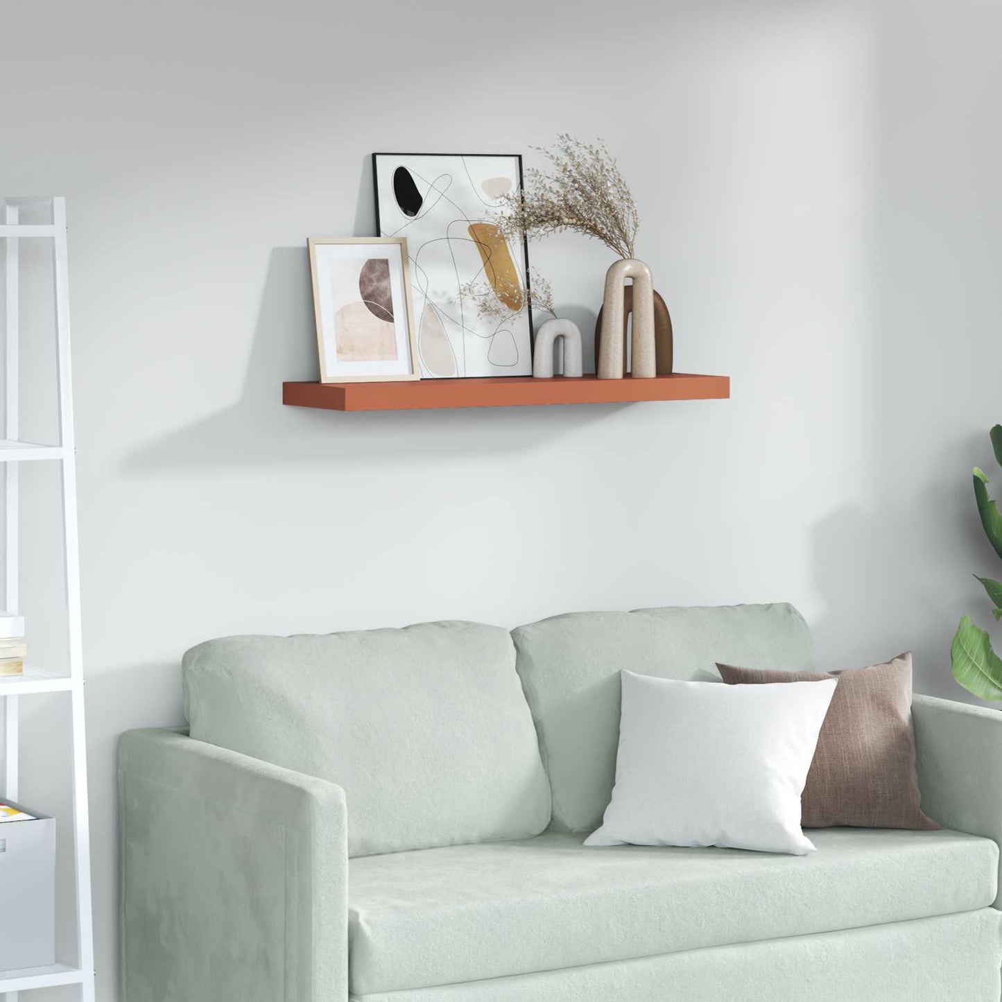 Wandregal Wandmontiert Rot 80 x 23,5 x 4 cm Holzwerkstoff