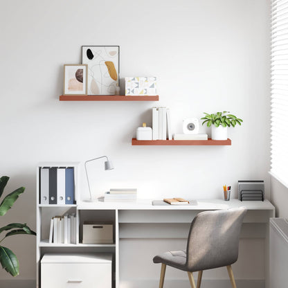 Wandregal Wandmontiert 2 pcs Rot 90 x 23,5 x 4 cm Holzwerkstoff