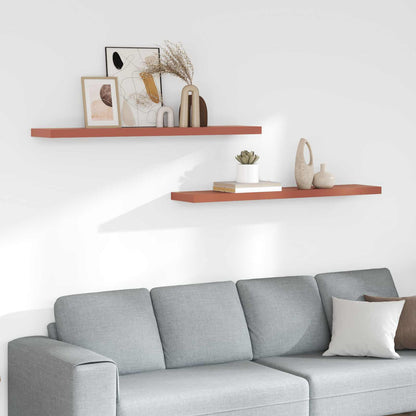 Wandregal 2 pcs Rot 120 x 23,5 x 4 cm Holzwerkstoff