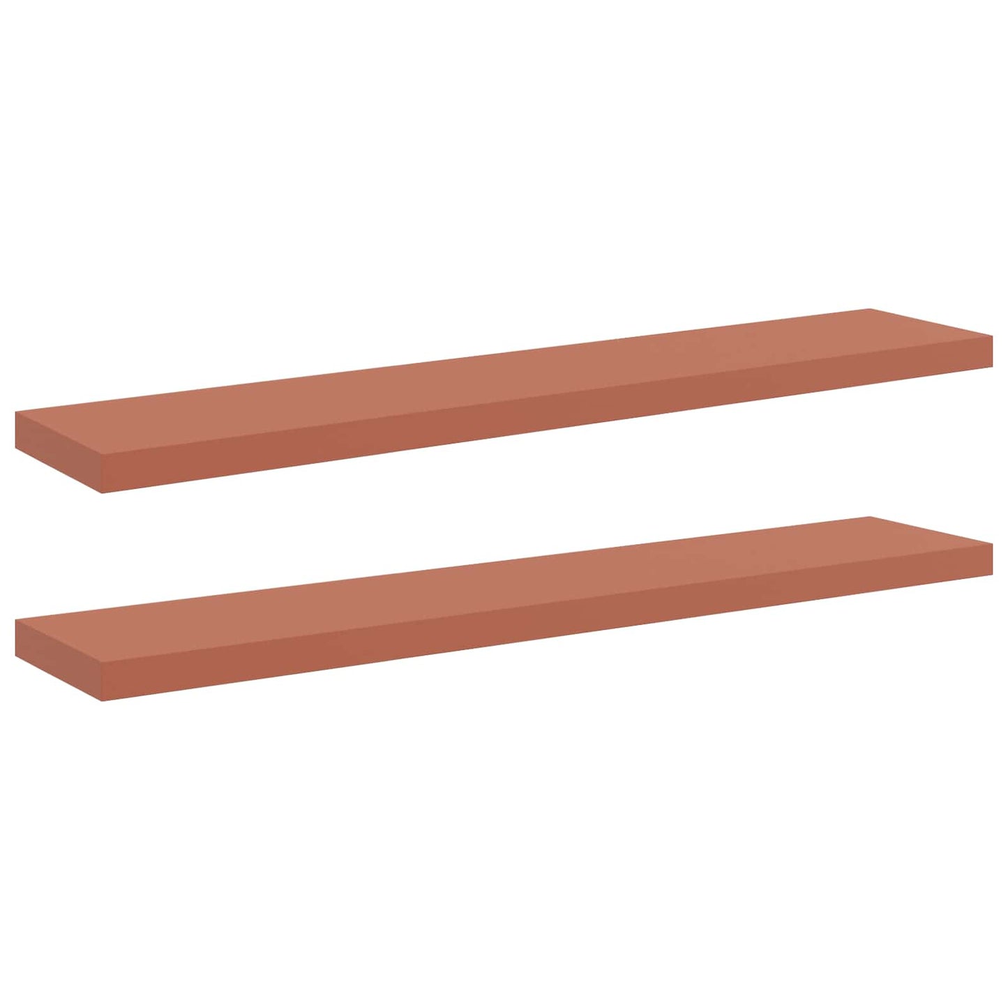 Wandregal 2 pcs Rot 120 x 23,5 x 4 cm Holzwerkstoff