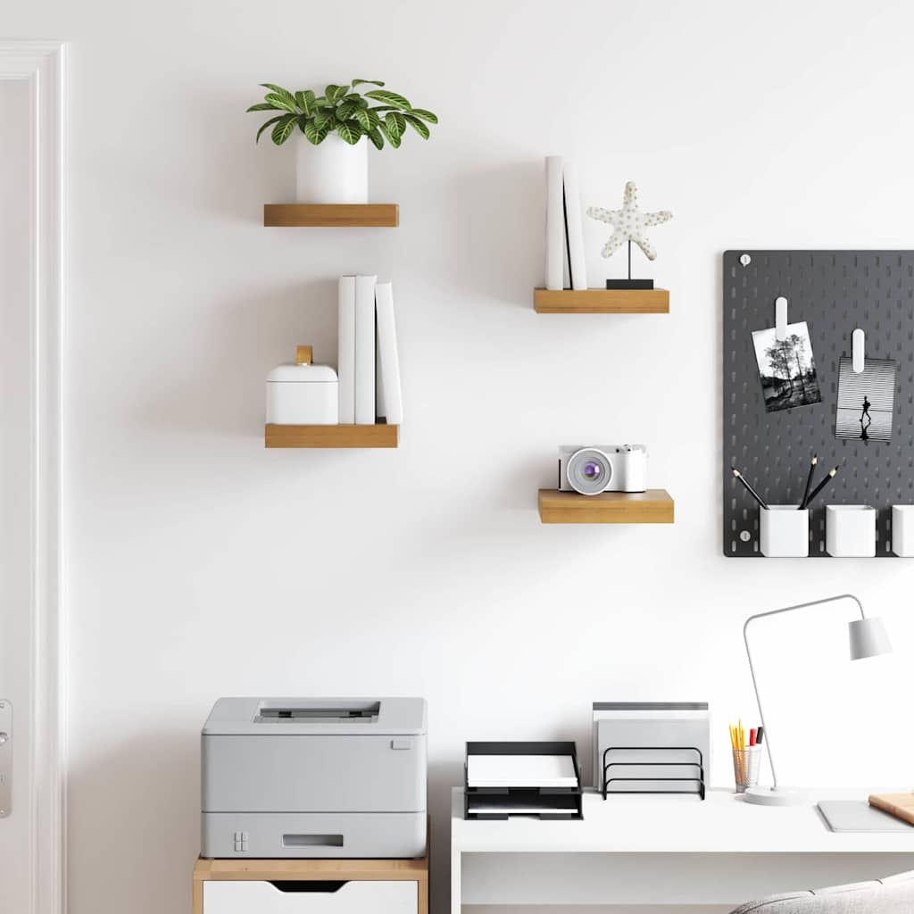 Wandregal 4 pcs Braun 23 x 23,5 x 4 cm Holzwerkstoff