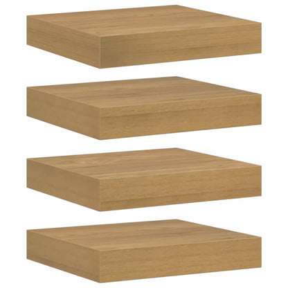 Wandregal 4 pcs Braun 23 x 23,5 x 4 cm Holzwerkstoff