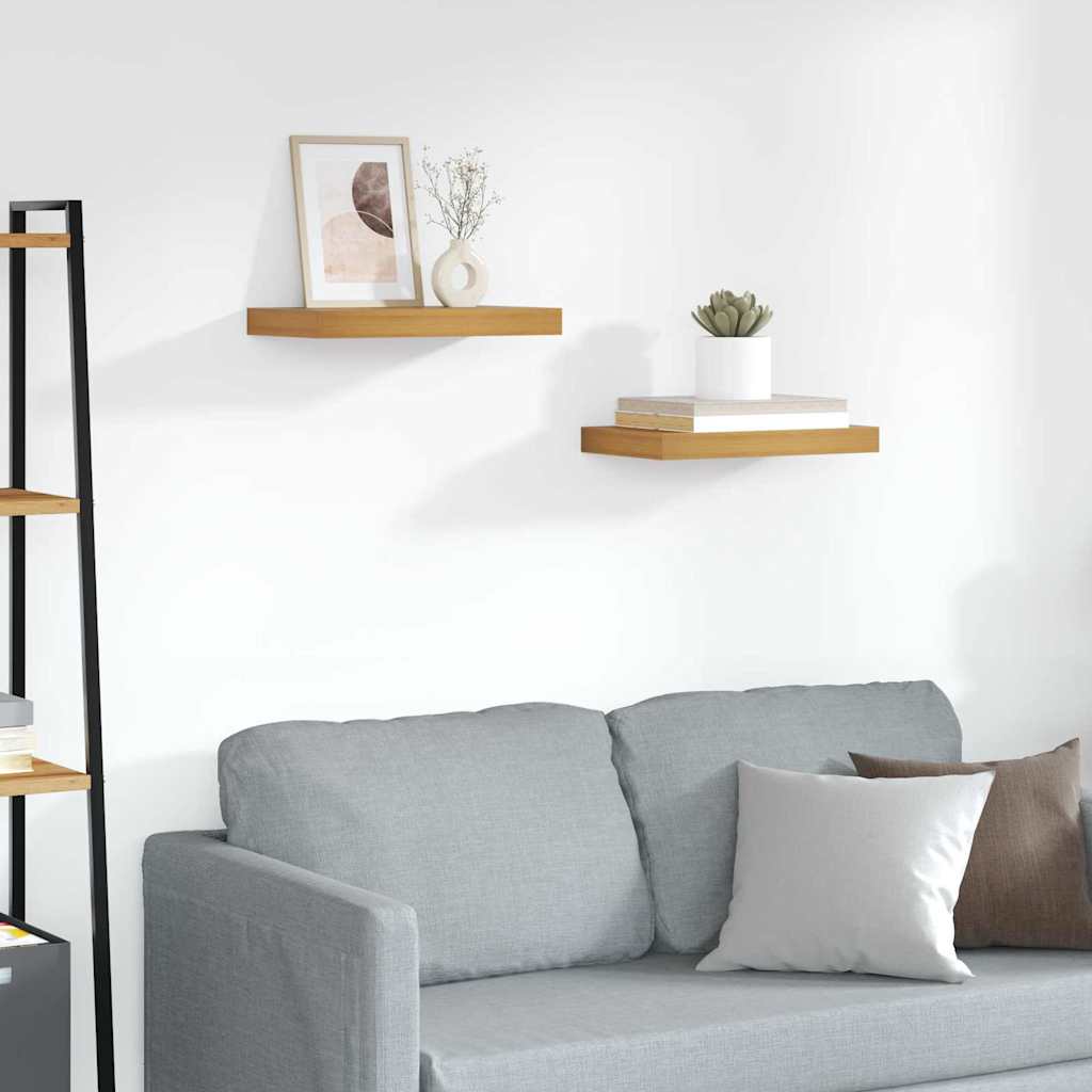 Wandregal 2 pcs Braun 40 x 23,5 x 4 cm Holzwerkstoff