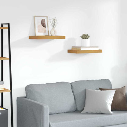 Wandregal 2 pcs Braun 40 x 23,5 x 4 cm Holzwerkstoff