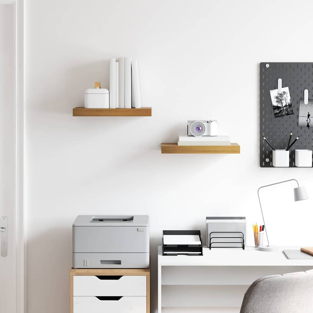 Wandregal 2 pcs Braun 40 x 23,5 x 4 cm Holzwerkstoff