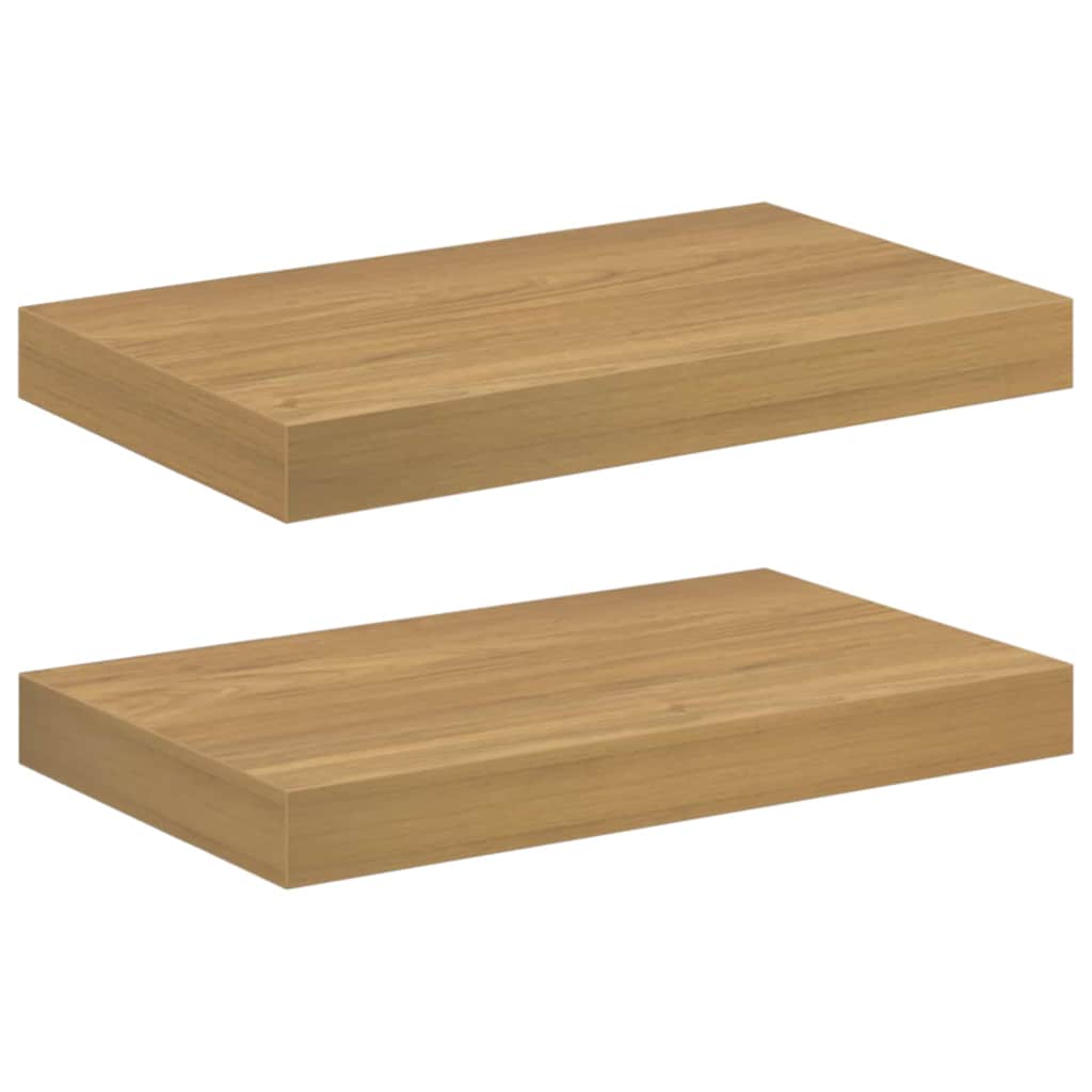 Wandregal 2 pcs Braun 40 x 23,5 x 4 cm Holzwerkstoff