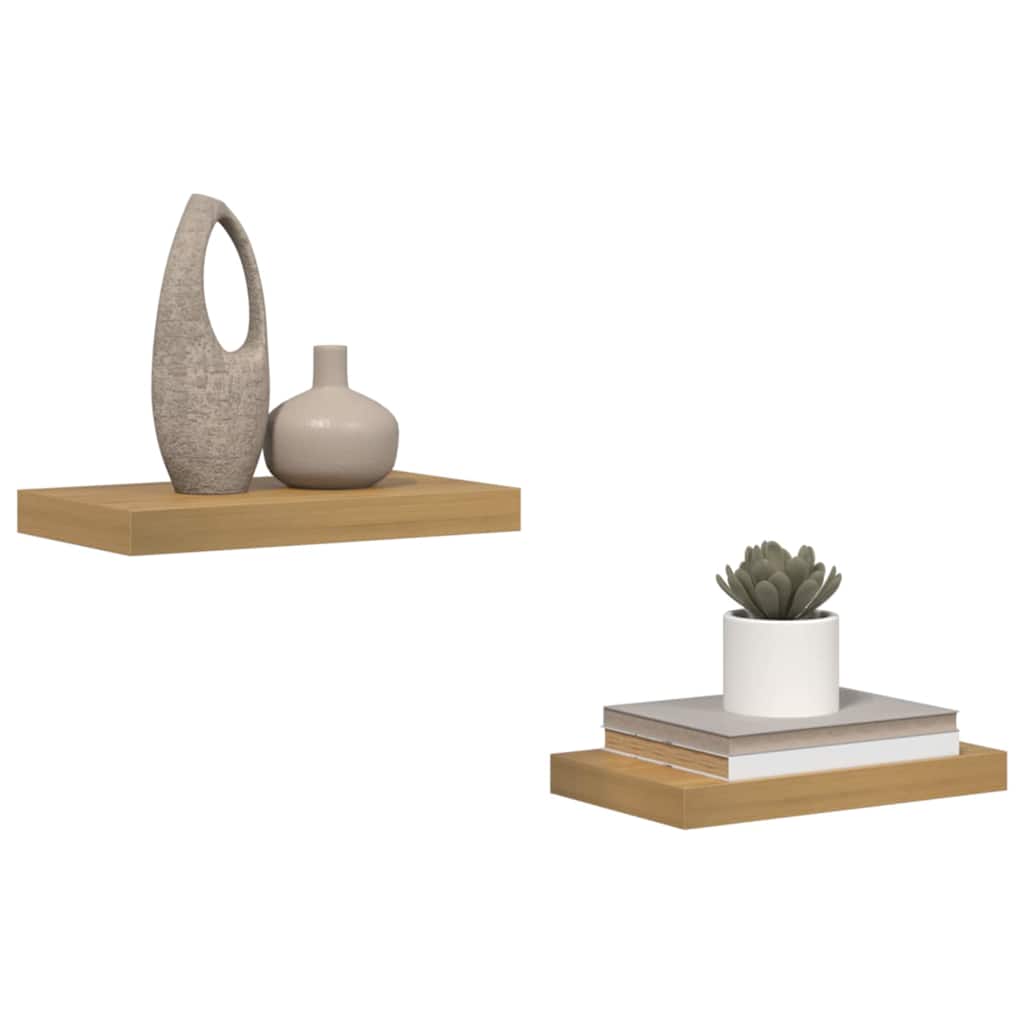 Wandregal 2 pcs Braun 40 x 23,5 x 4 cm Holzwerkstoff