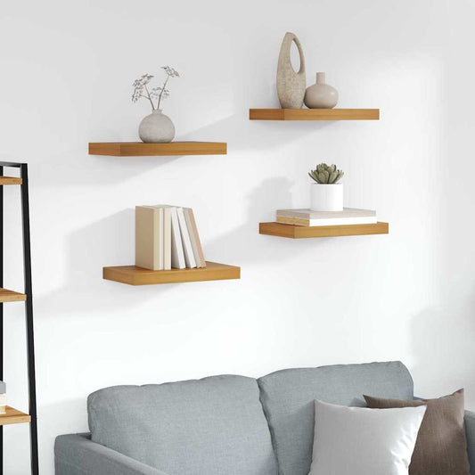 Wandregal 4 pcs Braun 40 x 23,5 x 4 cm Holzwerkstoff