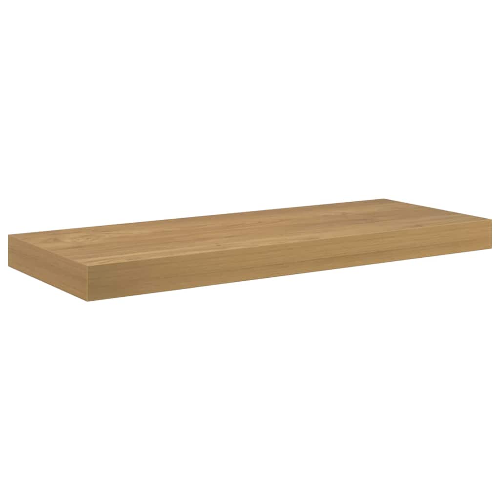 Wandregal Wandmontiert 2 pcs Braun 50 x 23 x 4 cm Holzwerkstoff