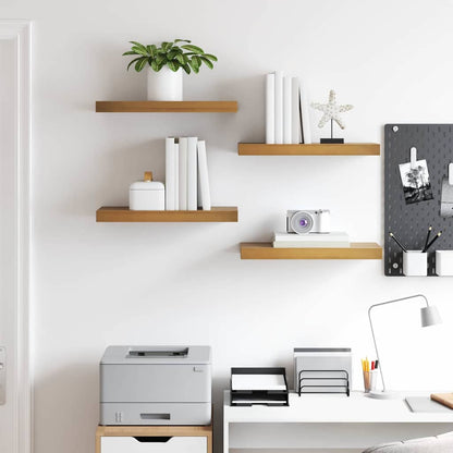 Wandregal Wandmontiert 4 pcs Braun 50 x 23 x 4 cm Holzwerkstoff