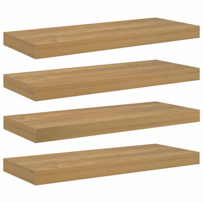 Wandregal Wandmontiert 4 pcs Braun 50 x 23 x 4 cm Holzwerkstoff