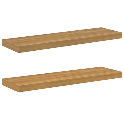 Wandregal 2 pcs Braun 90 x 23,5 x 4 cm Holzwerkstoff