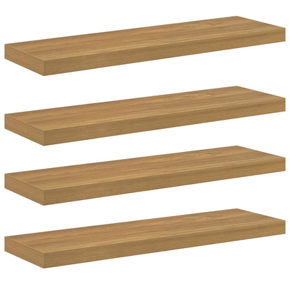 Wandregal 4 pcs Braun 90 x 23,5 x 4 cm Holzwerkstoff