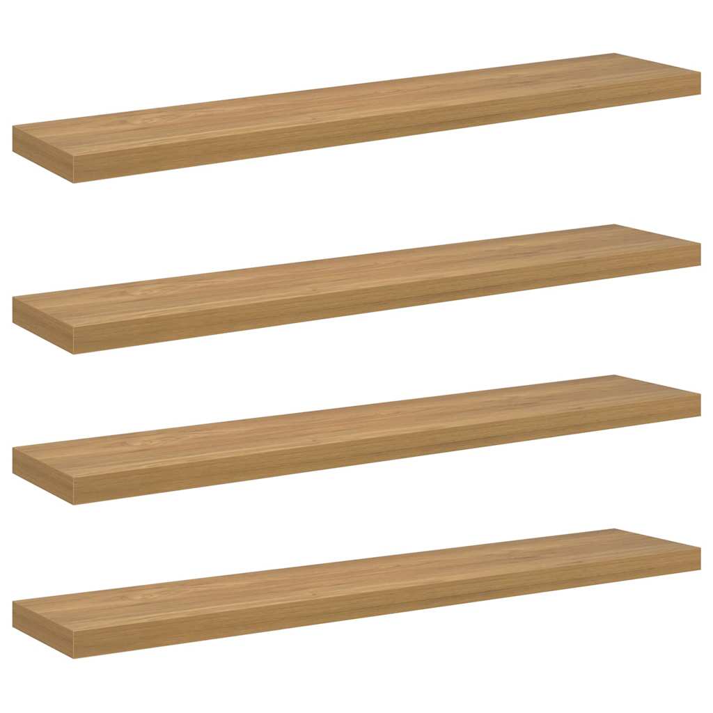 Wandregal 4 pcs Braun 120 x 23,5 x 4 cm Holzwerkstoff