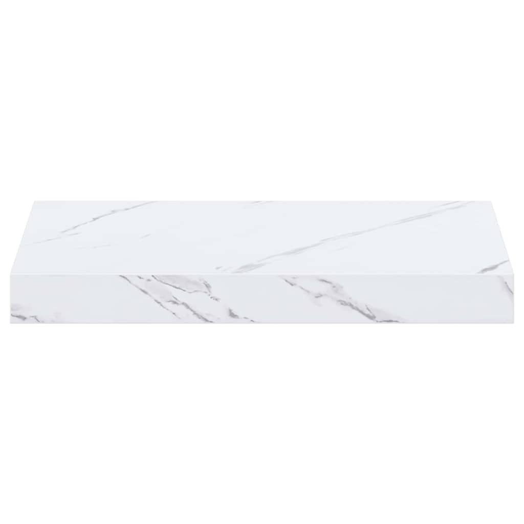 Wandregal 4 pcs Weiß Marmor 40 x 23,5 x 4 cm Holzwerkstoff
