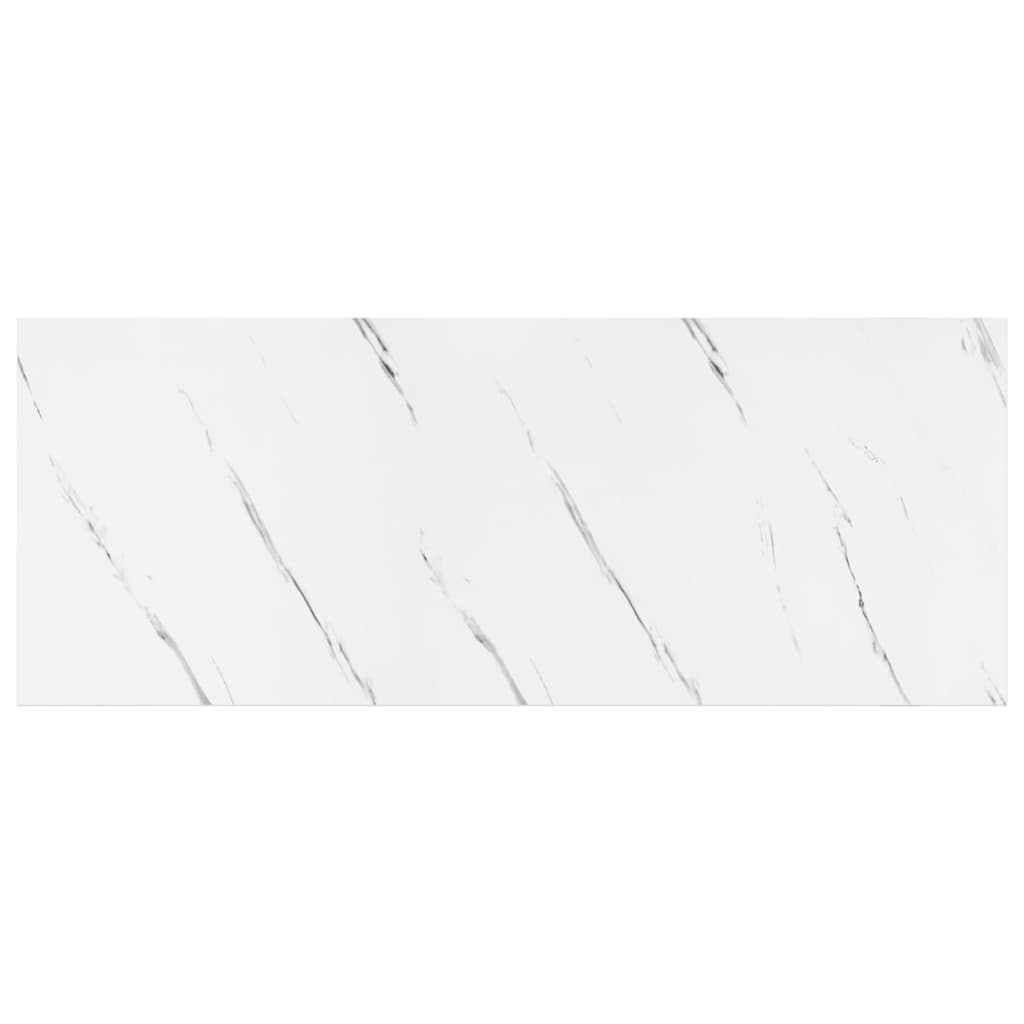 Wandregal Wandmontiert Weiß Marmor 50 x 23 x 4 cm Holzwerkstoff