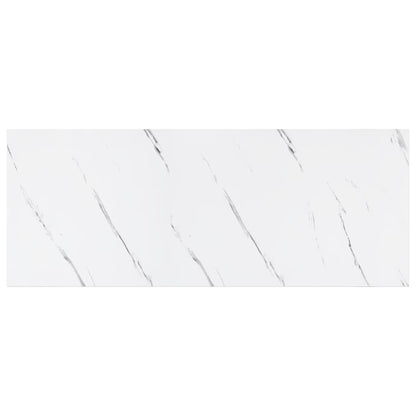 Wandregal Wandmontiert Weiß Marmor 50 x 23 x 4 cm Holzwerkstoff