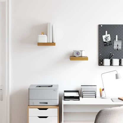 Wandregal 2 pcs Beige 23 x 23,5 x 4 cm Holzwerkstoff