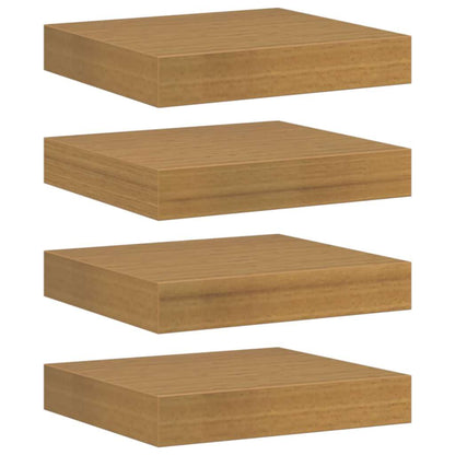 Wandregal 4 pcs Beige 23 x 23,5 x 4 cm Holzwerkstoff