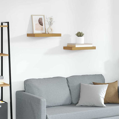 Wandregal 2 pcs Beige 40 x 23,5 x 4 cm Holzwerkstoff