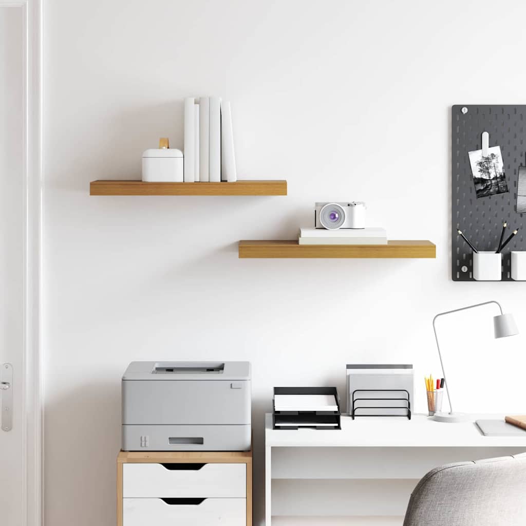 Wandregal 2 pcs Beige 60 x 23,5 x 4 cm Holzwerkstoff