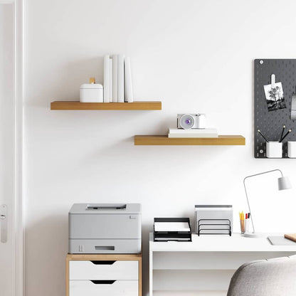 Wandregal 2 pcs Beige 60 x 23,5 x 4 cm Holzwerkstoff