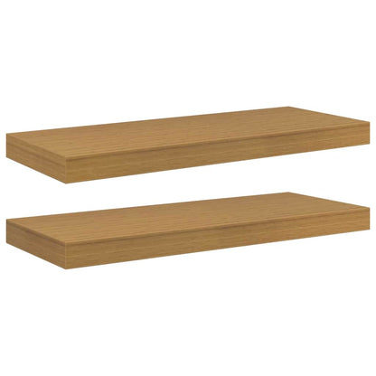 Wandregal 2 pcs Beige 60 x 23,5 x 4 cm Holzwerkstoff