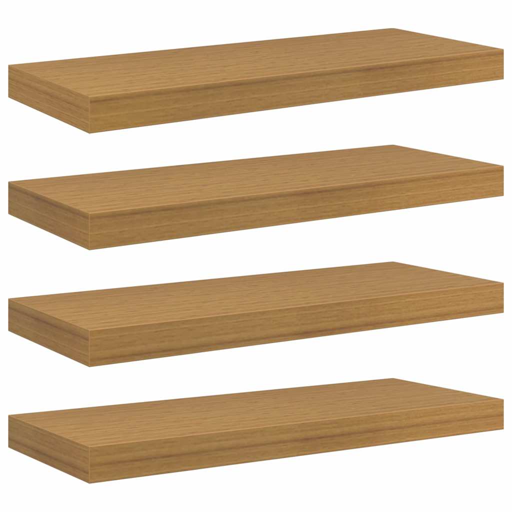Wandregal Wandmontiert 4 pcs Beige 50 x 23 x 4 cm Holzwerkstoff