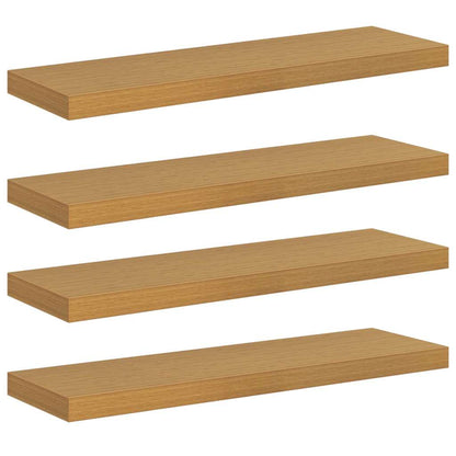 Wandregal 4 pcs Beige 90 x 23,5 x 4 cm Holzwerkstoff