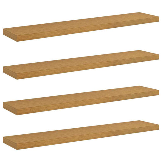 Wandregal 4 pcs Beige 120 x 23,5 x 4 cm Holzwerkstoff