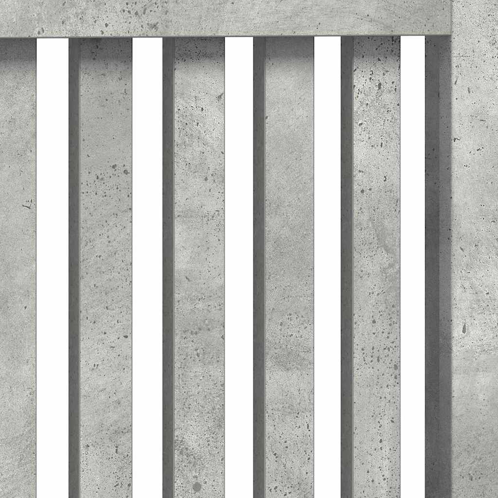 Heizkörperabdeckung Beton Grau 172 x 19 x 81,5 cm Holzwerkstoff