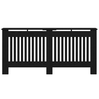 Heizkörperabdeckung Schwarz Eichen-Optik 172 x 19 x 81,5 cm