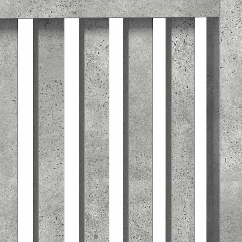 Heizkörperabdeckung Beton Grau 152 x 19 x 81,5 cm Holzwerkstoff