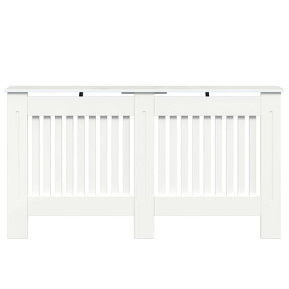 Heizkörperabdeckung Hochglanz Weiß 152 x 19 x 81,5 cm