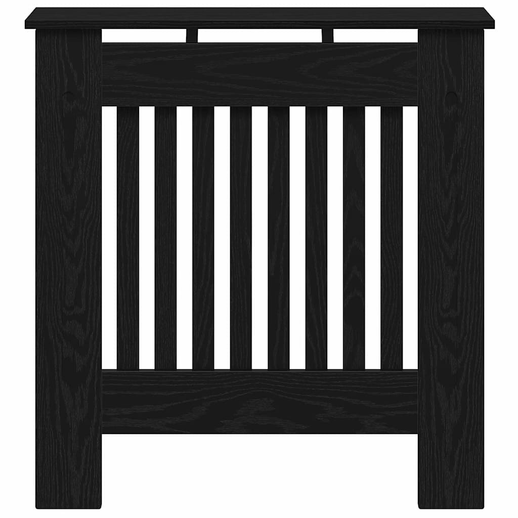 Heizkörperabdeckung Schwarz Eichen-Optik 78 x 19 x 81,5 cm
