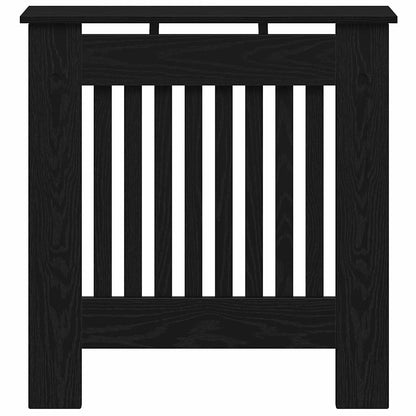Heizkörperabdeckung Schwarz Eichen-Optik 78 x 19 x 81,5 cm