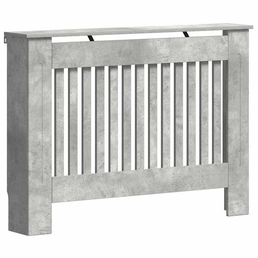 Heizkörperabdeckung Beton Grau 112 x 19 x 81,5 cm Holzwerkstoff