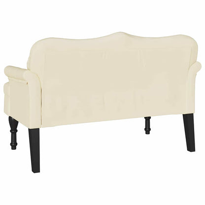 Chesterfield Bank Creme 120.5 x 65 x 75 cm Kunstleder