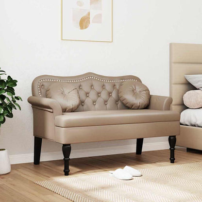 Chesterfield Bank Cappuccino 120,5 x 65 x 75 cm Kunstleder
