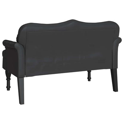 Chesterfield Bank Schwarz 120,5 x 65 x 75 cm Kunstleder