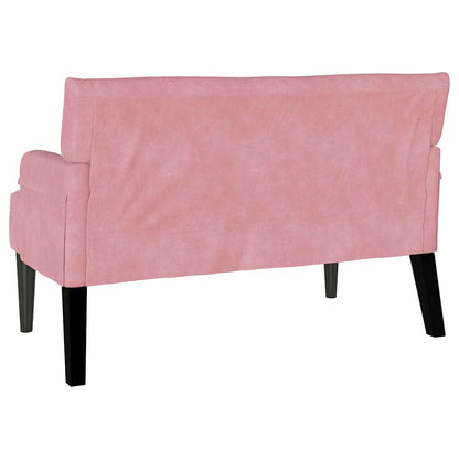 Chesterfield Bench Rosa 112 x 65,5 x 75 cm Samt
