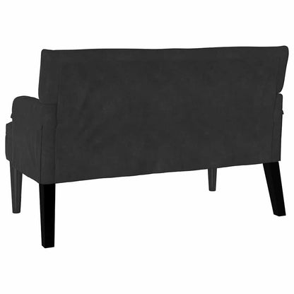 Chesterfield Bench Schwarz 112 x 65,5 x 75 cm Samt