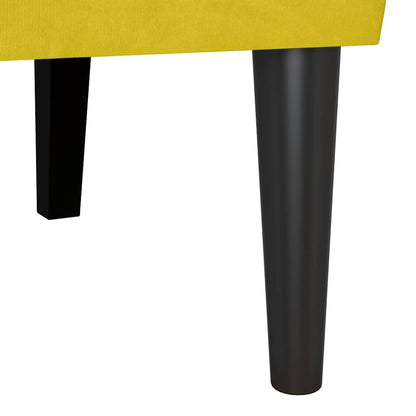 Chesterfield Bench Gelb 112 x 65,5 x 75 cm Samt