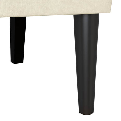 Chesterfield Bench Creme 112 x 65,5 x 75 cm Samt