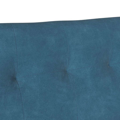 Chesterfield Bench Blau 112 x 65,5 x 75 cm Samt