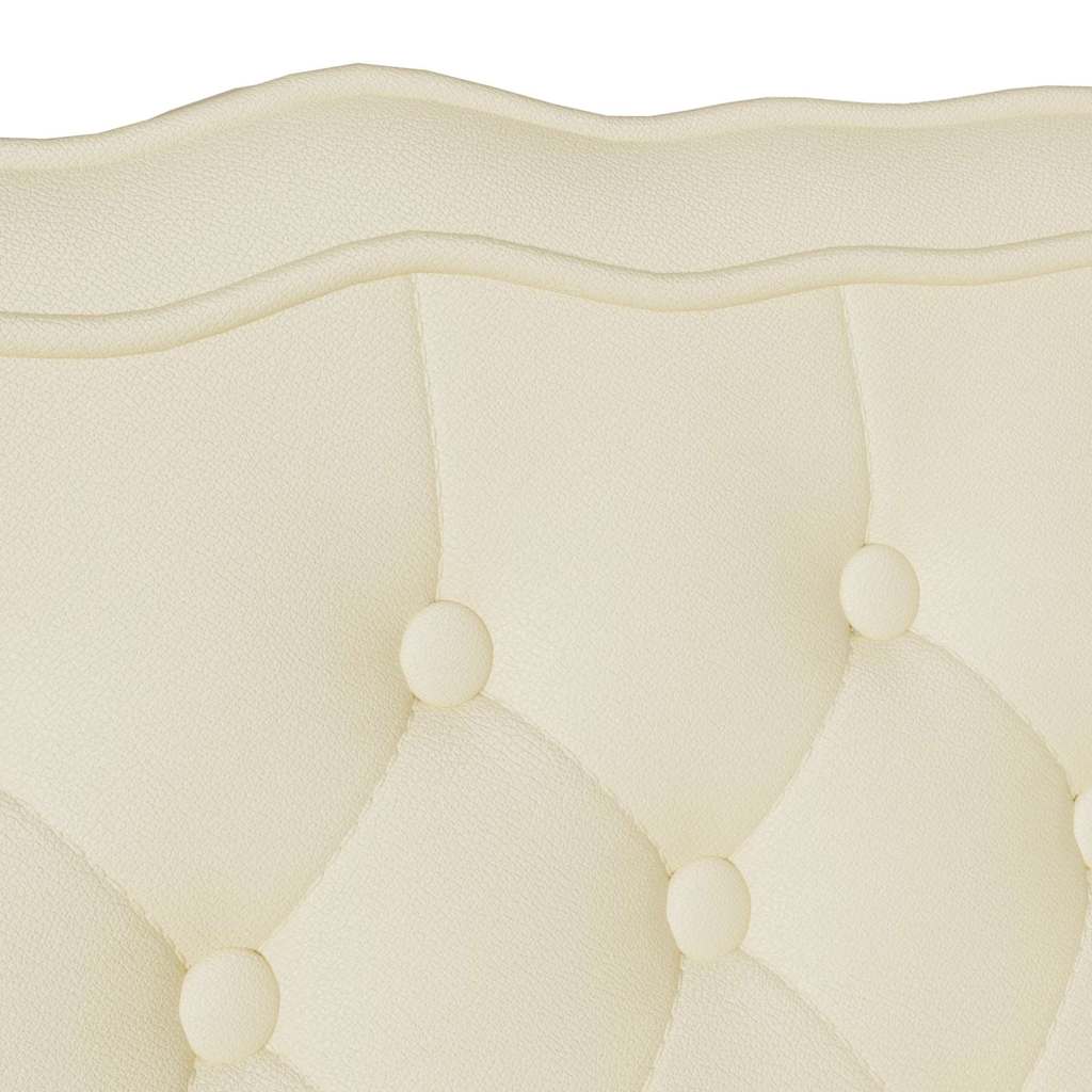 Bank Creme 119,5 x 64,5 x 75 cm Kunstleder