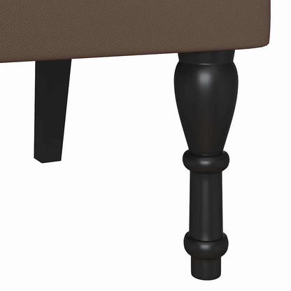 Bank Braun 119,5 x 64,5 x 75 cm Kunstleder